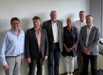 Das BdB-Präsidium v.l.n.r.: Andreas Huben (Schatzmeister), Thorsten Krohn (Vizepräsident), Helmut Selders (Präsident), Gabriele Bschorr (Vizepräsidentin), Hajo Hinrichs (Vizepräsident), Bernhard von Ehren (Vizepräsident).