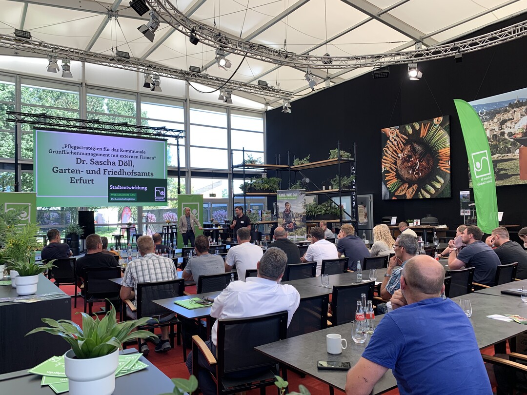 GaLaBau-Forum 2023 auf der Landesgartenschau Fulda, Vortrag Dr. Sascha Dll