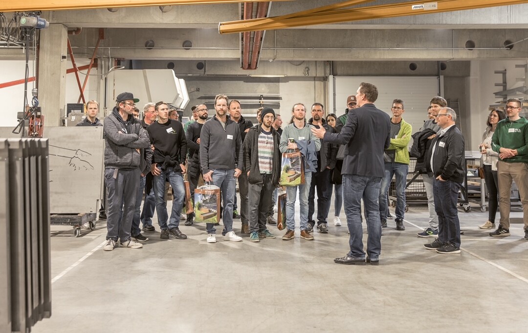 Auch ein Einblick in die hauseigene Produktion ist mglich.