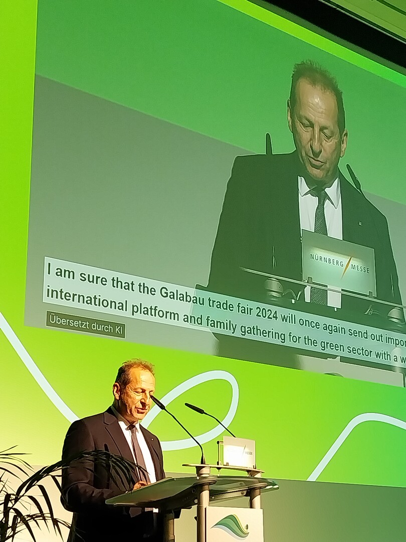 BGL-Prsident Thomas Banzhaf begrte die Gste zur Erffnung.<br>