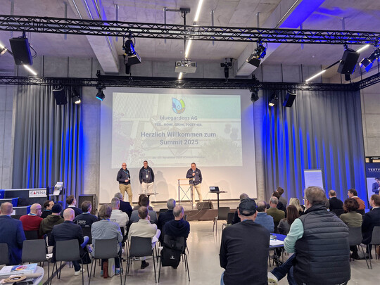 Begrung auf dem bluegardens Summit 2025 in Stockstadt