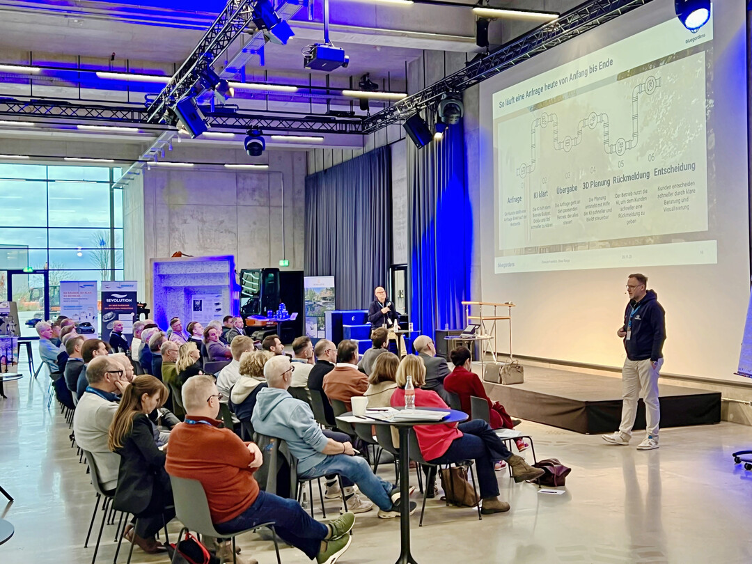 Netzwerkgrnder Oliver Range referierte ber KI in der Gartengestaltung.