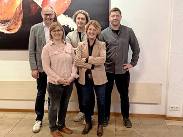 V. l. Markus Zeiler, Nadja Dreyse, Steffen Zufahl, Eva Eisenbarth, Nino Eisenbarth