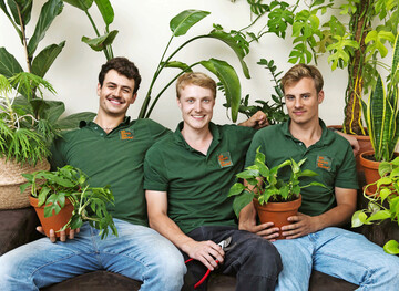 Soleyman Rindfleisch, Valentin Jaspers und Remy L�tzkendorf sind Ab durch die Hecke