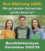 Die Online-Umfrage zu Berufsfeldanalyse Gartenau 2025/26 läuft noch bis Ende fffFebruar.