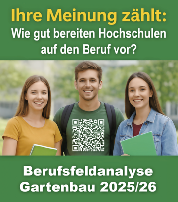 Die Online-Umfrage zu Berufsfeldanalyse Gartenau 2025/26 l�uft noch bis Ende fffFebruar.