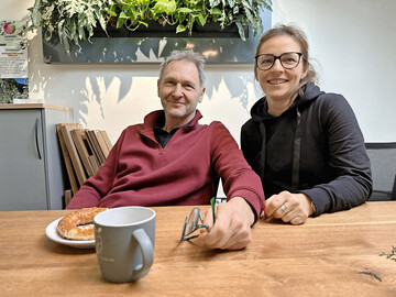 Ottmar Hübner und Stephanie Schneider führen das Unternehmen – in Zukunft gemeinsam mit Sohn Julian Hübner.