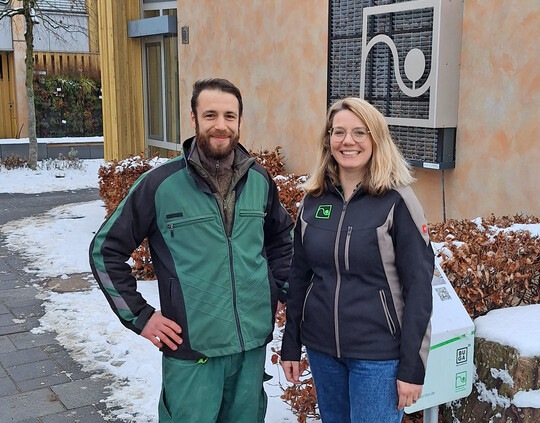 Simon Zimmermann und Andrea Kolb (Leitung  der �BA Heidelberg)