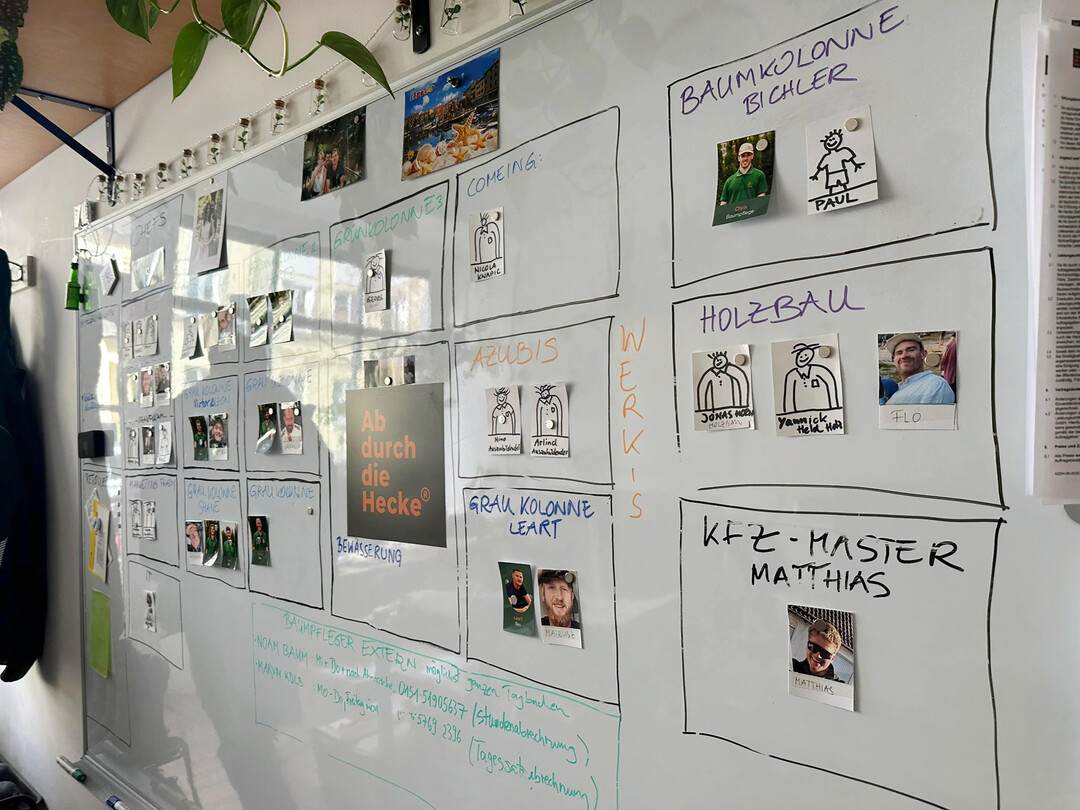 Voll digital, aber immer wieder auch analoges Startup-Flair – das ist Ab durch dier Hecke.