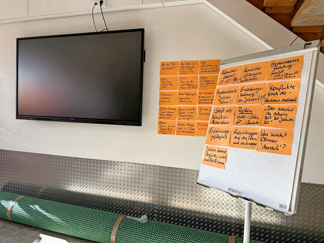 Im Arbeitsraum wird fleißig an der Zukunft geknobelt.