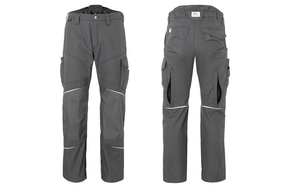 Kübler Activiq Thermohose: Reflexelemente verleihen der in Schwarz und Anthrazit erhältlichen Kübler Activiq Thermohose einen sportiven Look.