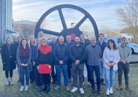 Arbeitskreissitzung zur Reakkreditierung des Studiengangs an der Dualen Hochschule in Mosbach zusammen mit Vertretern der Hochschule, der LVG HD, Studierenden sowie GaLaBau-Unternehmern.