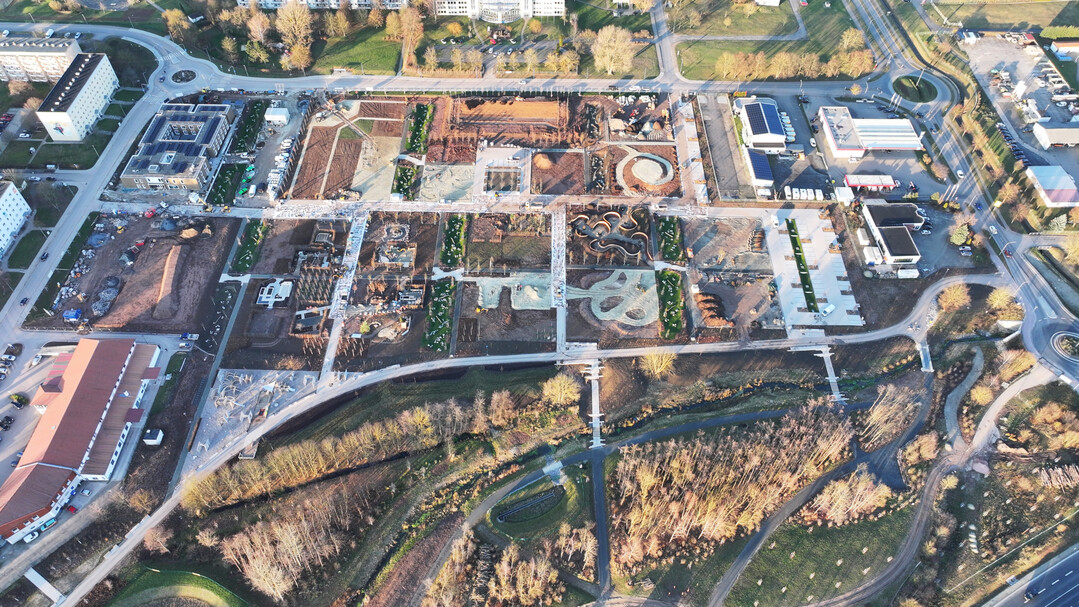 Luftbild: Gel�nde der Landesgartenschau Leinefelde-Worbis (Dezember 2025)