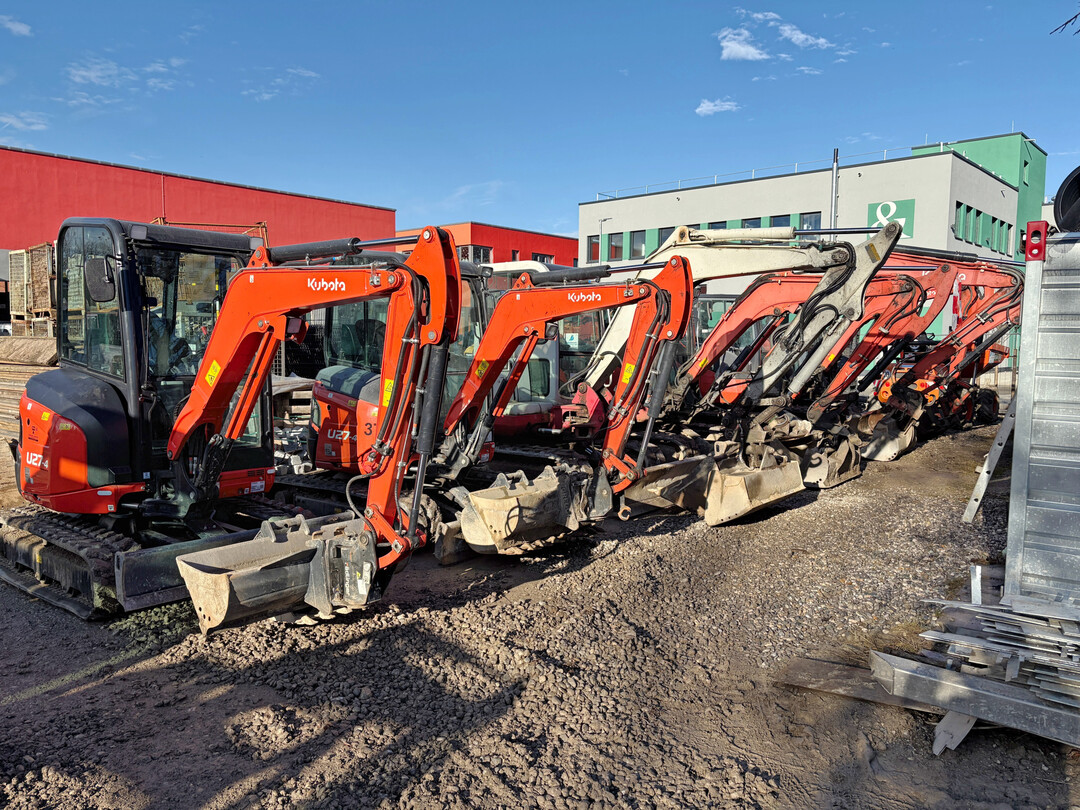 Minibagger-Flotte von Deutschmann