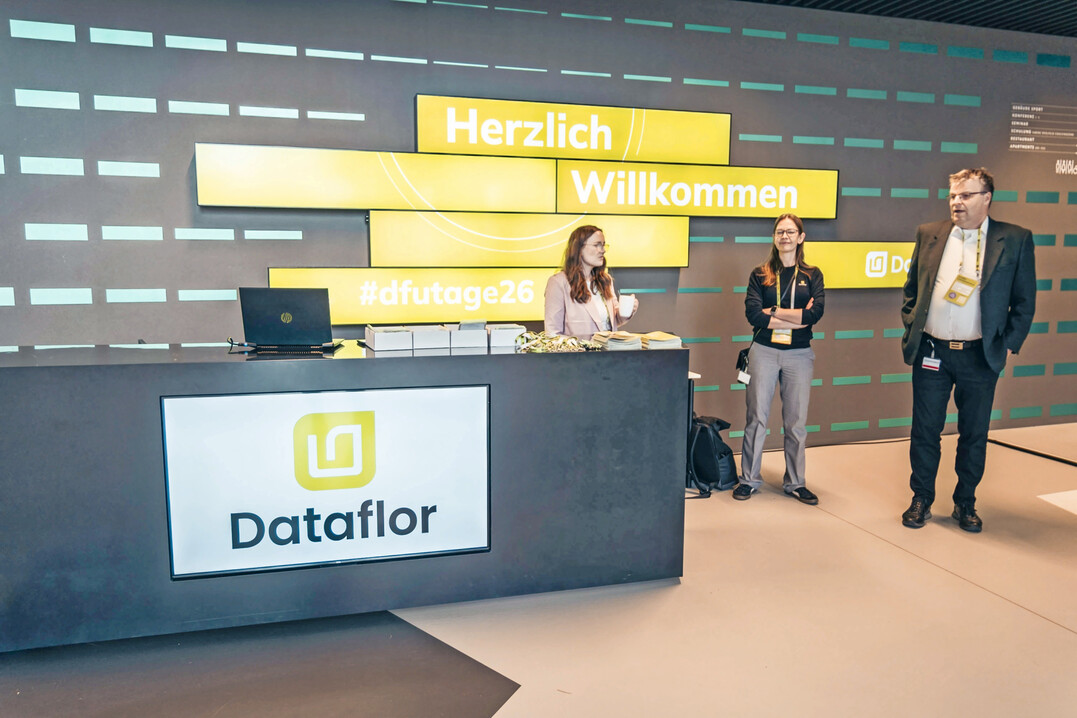 Der Counter im DFB-Campus l�sst sich schnell f�r Firmenevents umr�sten.