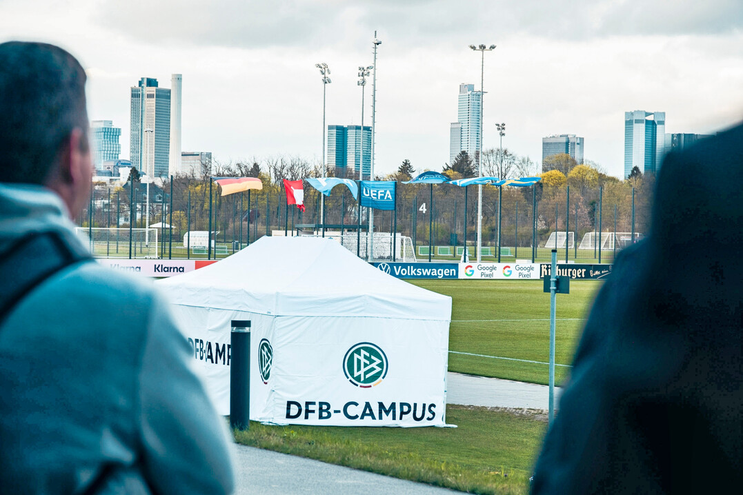 Der DFB-Campus in Frankfurt ist das Gerz des deutschen Fu�balls.