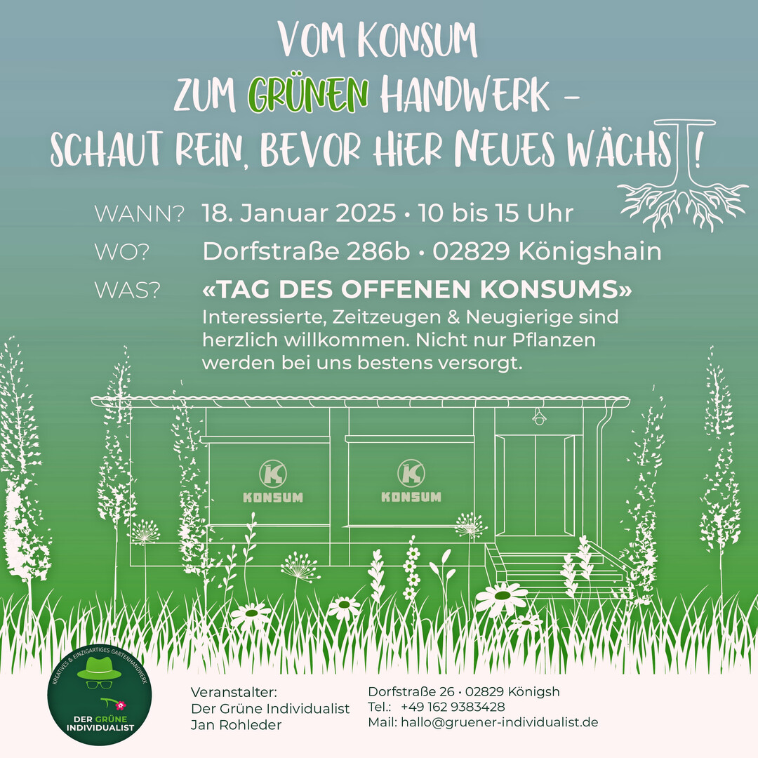 Für den 18. Januar hatte Rohleder zum „Tag des offenen Konsums“ geladen.