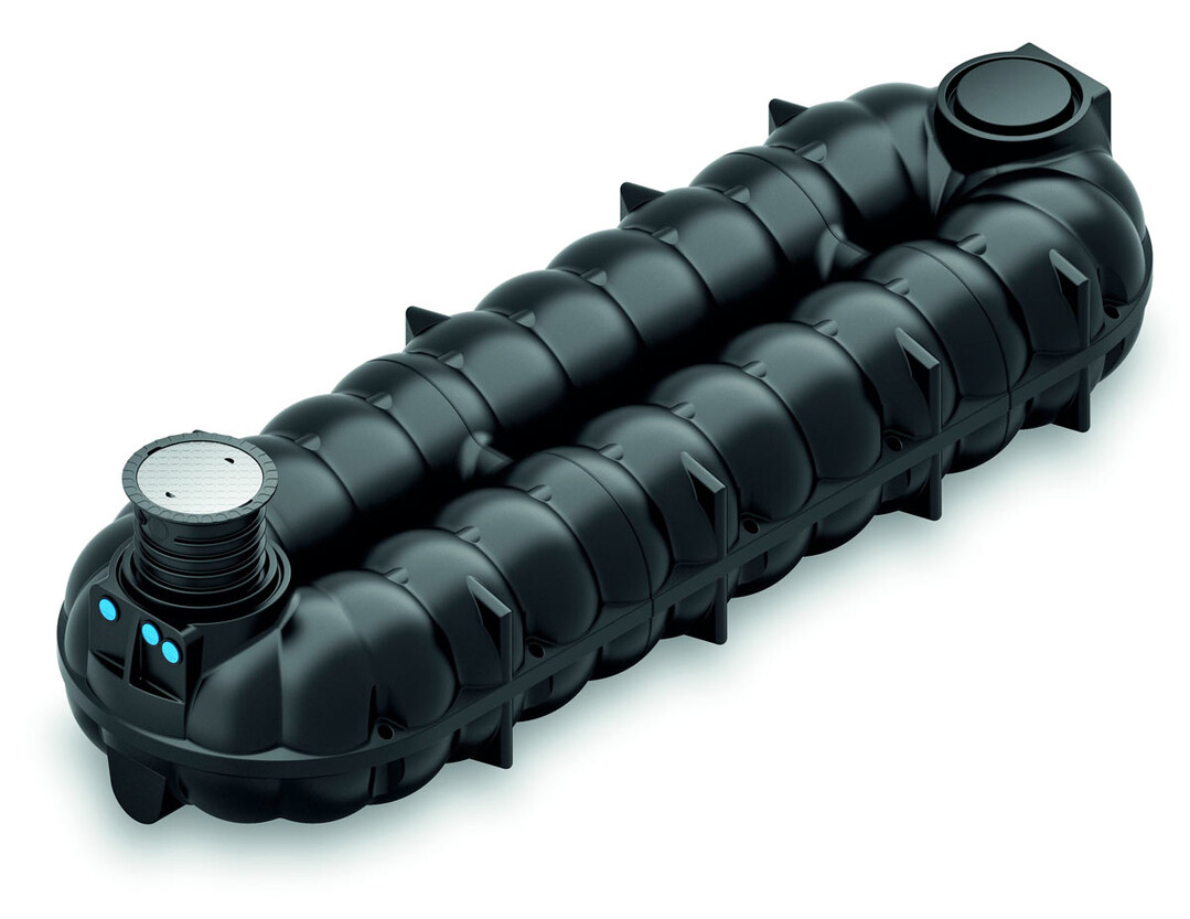 Flachtank fr das Zurckhaltung von Regenwasser