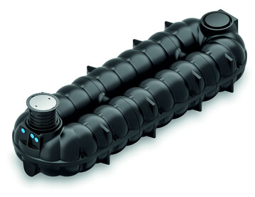 Flachtank fr das Zurckhaltung von Regenwasser