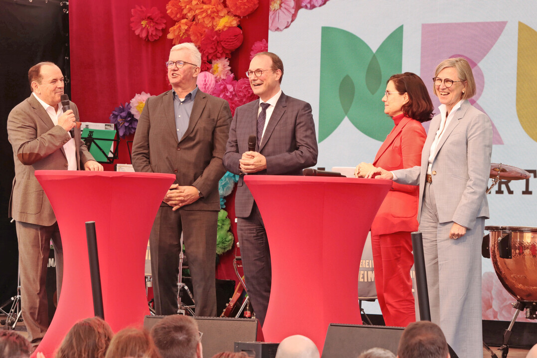 Er�ffnung der Gartenschau in Neuss am 16. April 2026.