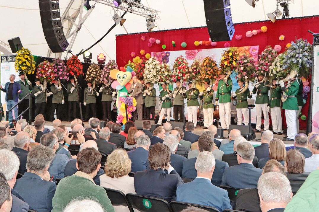 Er�ffnung der Gartenschau in Neuss am 16. April 2026.