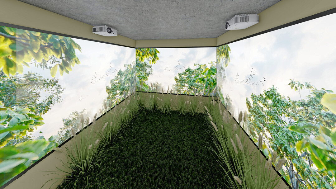 In Zukunft sollen hier 270�-Pr�sentationen m�glich sein.