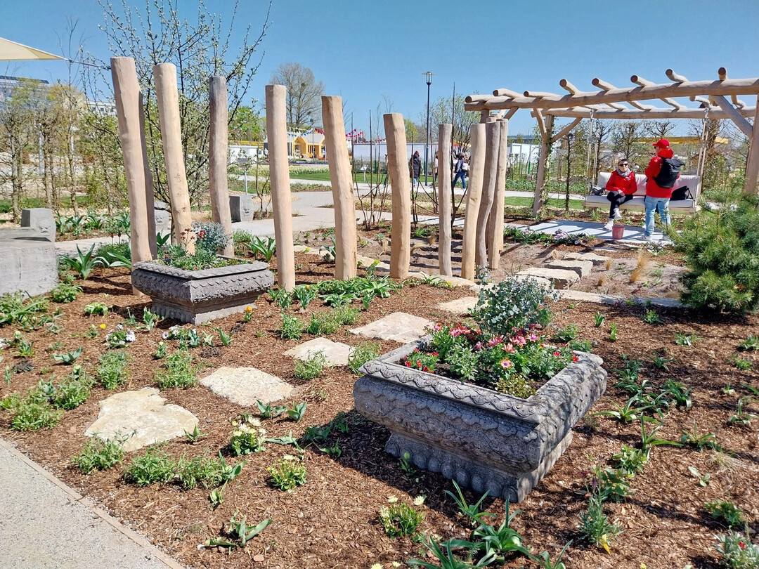 Schaugarten des GaLaBau-Unternehmens Lindenlaub aus Weimar (Planung: Drau�en Daheim, Weimar)