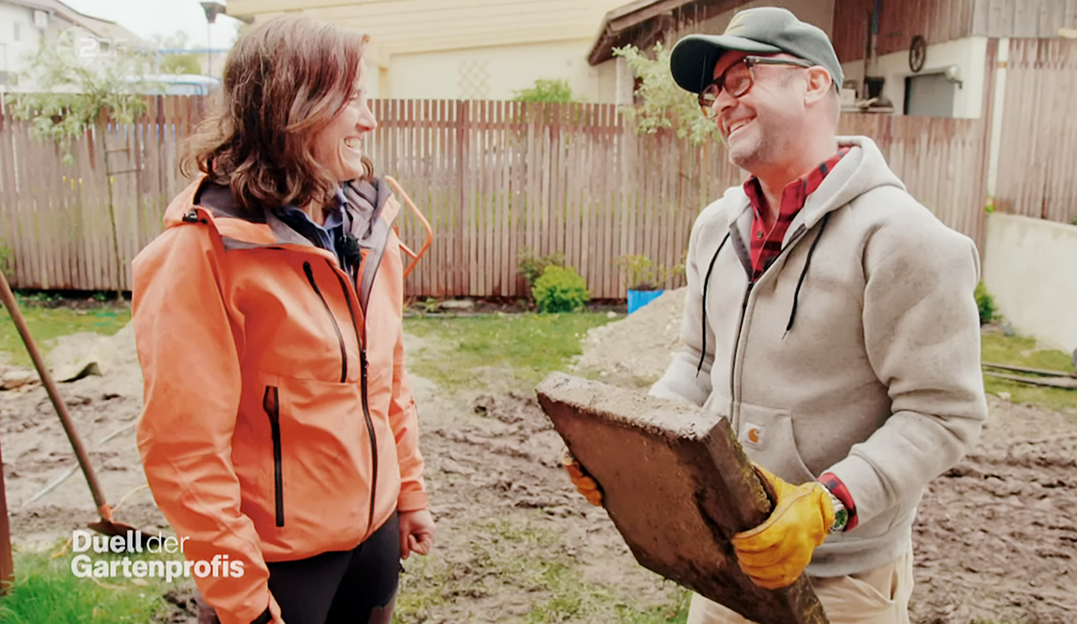 Im ZDF Duell der Gartenprofis tritt Alexandra Lehne als Grtnerin auf.