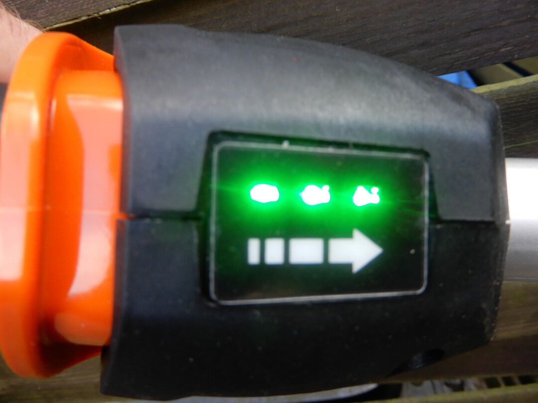 Einstellung der Messergeschwindigkeit bei Stihl