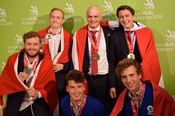 Die Platzierten der EuroSkills kommen in diesem Jahr aus Norwegen, Dnemark und den Niederlanden.