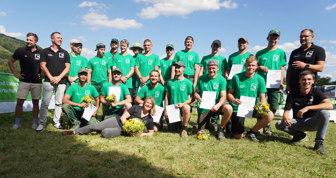 18 junge Grtner traten zum 13. Landschaftsgrtner-Cup Sachsen 2024 an.