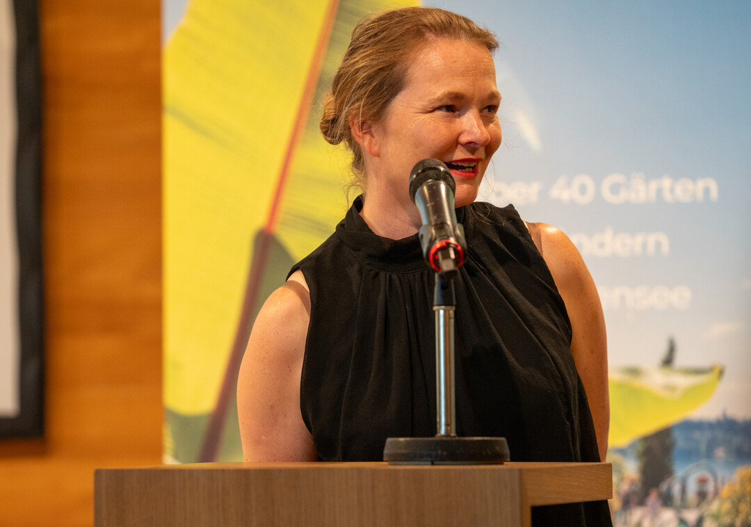 Christiane Johannsen bei der Preisverleihung des 7. Bodenseegartenpreises