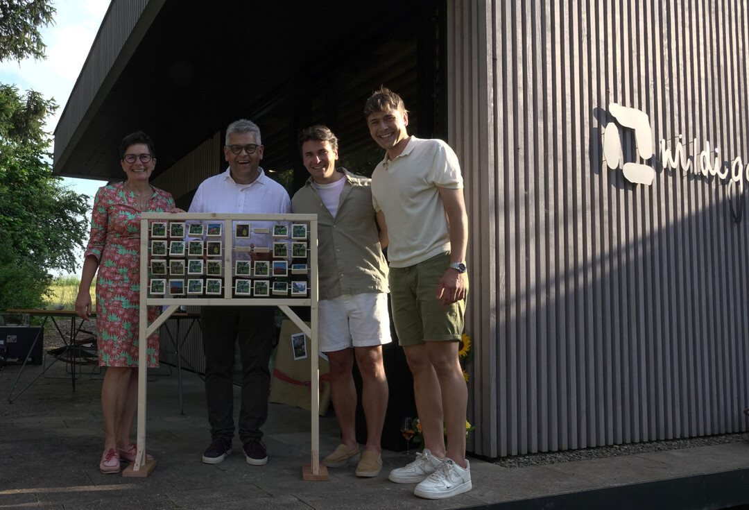Claudia, Dietmar, Benedikt und Pius Wildi mit dem wildigarten Memory