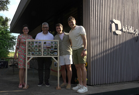 Claudia, Dietmar, Benedikt und Pius Wildi mit dem wildigarten Memory