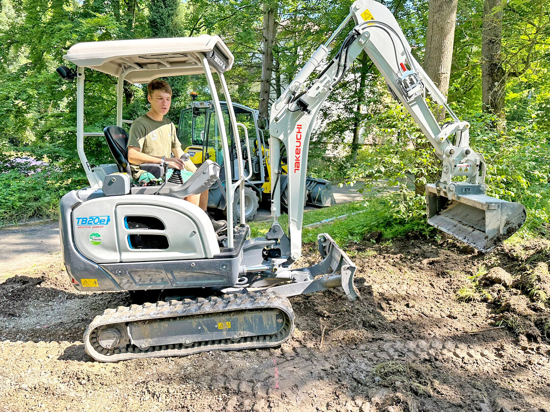 Den neuen TB20e hrte man kaum. Er tut seinen Dienst elektrisch.