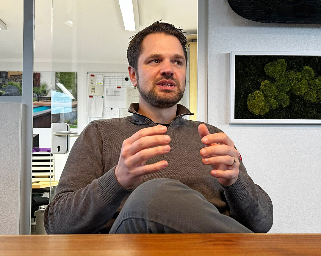 Grtnermeister Jens Leufgen ist das Gesicht des Unternehmens.