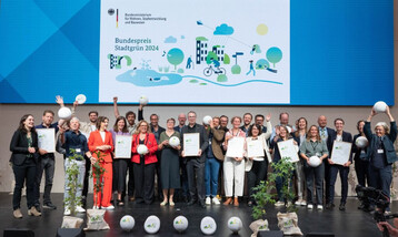 Der Bundespreis-Stadtgrn wurde dieses Jahr auf dem 17. Bundeskongress Nationale Stadtentwicklungspolitik in Heidelberg verliehen.