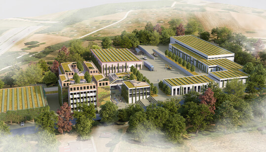 Vision der künftigen DEULA in Kirchheim/Teck. Sie gehört zu 85?% dem VGL BW und zu 15?% der Stadt Kirchheim.