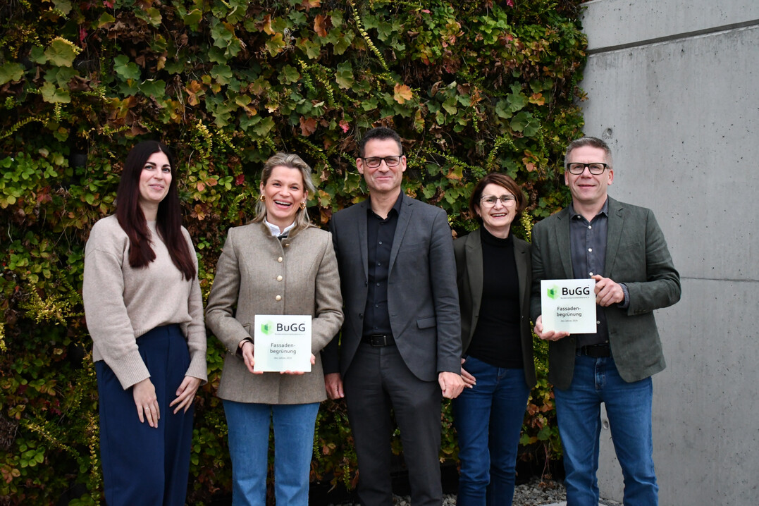 Kathrin Stein (Teamleitung Backoffice/Project Coordination bei Mobilane), Annelies Kieboom (Commercial Director Europe bei Mobilane), Dr. Gunter Mann (BuGG-Prsident) sowie Heike Schneider und Achim Eilingsfeld (beide Geschftsleitung der GEFSSERIE).