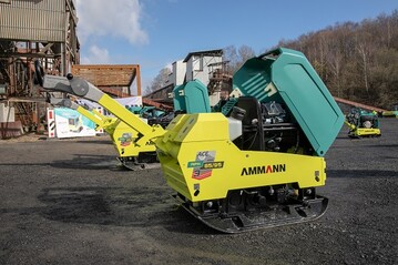 Das Ammann-Sortiment umfasst Rttelplatten von 54 bis 825 Kilogramm