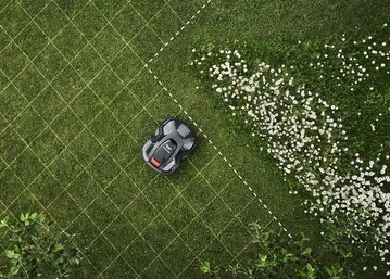 Mit nur wenigen Klicks und ohne zustzlichen Begrenzungsdraht zum mageschneiderten Rasen  Husqvarna prsentiert seine neue Automower Intelligent Mapping (A.I.M)-Technologie fr Automower Mhroboter.