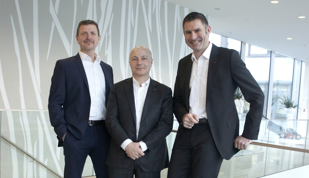Neue AL-KO Gardentech Vertriebsstruktur v.l.: Gernot Trippold, Sergio Tomaciello, Stefan Pompejus - Bild zum Abdruck frei, Bildquelle: AL-KO Gardentech