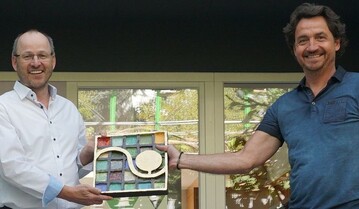 Albrecht Bhler (l.) mit VGL-Vorstandschef Martin Joos
