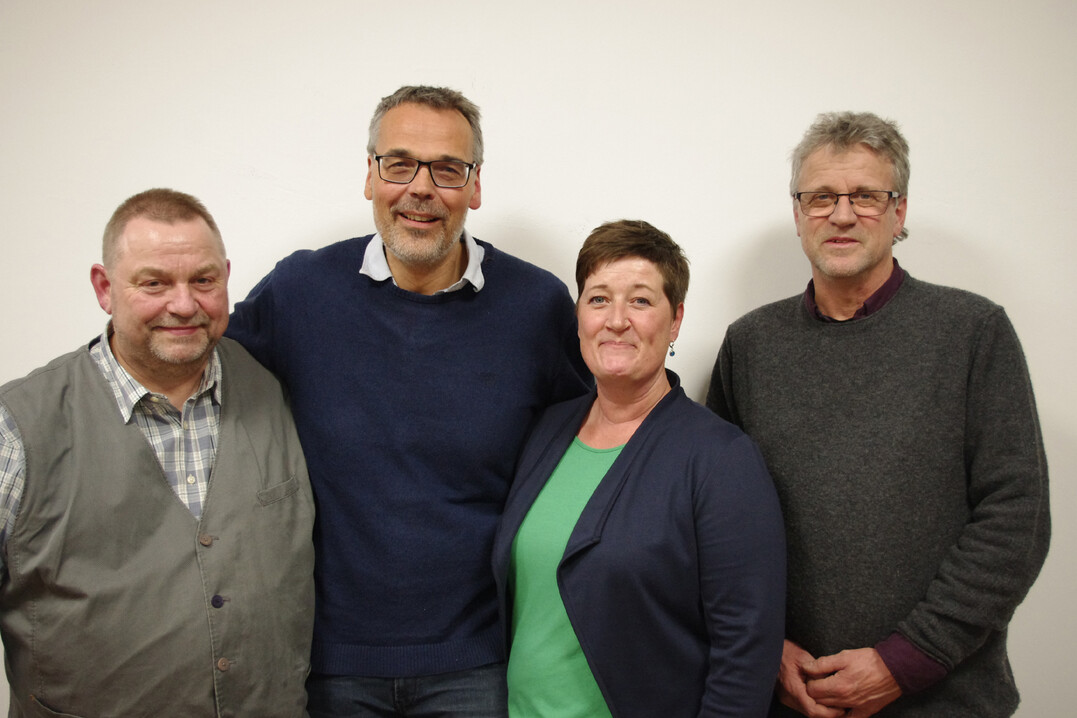 Stephan Rolf (2. v. l.) und Birgit Koormann führen seit dem 7. März 2019 die Regionalgruppe, nachdem Rainer Kavermann (rechts außen) und Peter Stockreiter (links außen) ihr Amt niedergelegt hatten.