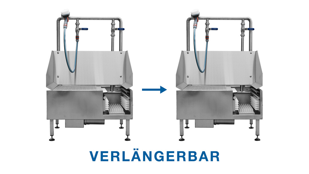 Verlngerbare Stiefelwaschanlage im Vergleich