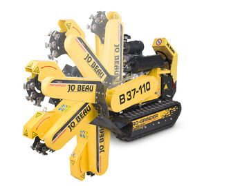 so schnell Frsen Sie Stubben mit der Jo Beau Frse B37-110RC: 300 mm: 3,5 min, 600 mm: 9 min, 1000 mm: 30 min