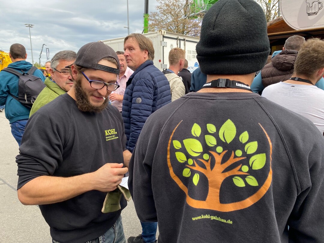 Auch viele Landschaftsgrtner nutzen die bauma als Informationsplattform.