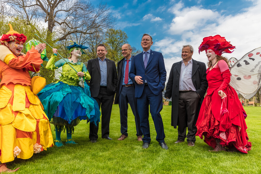 Ministerpräsident Bodo Ramelow auf der Landesgartenschau
Apolda 2017