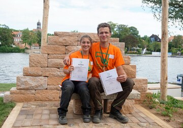 So sehen Sieger aus: Luise Hanstein und Jan Harms sind die Gesamtsieger des Landschaftsgrtner-Cups Nord 2016 und die neuen Hamburger Landesmeister.