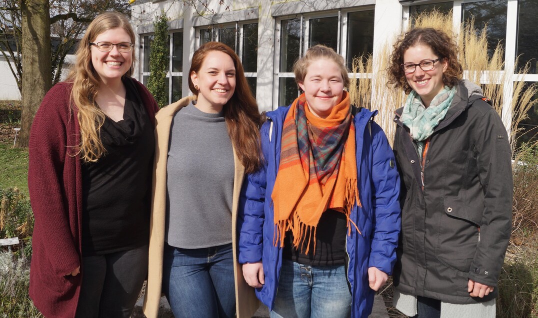 Vera Thihatmer (Geschftsfhrerin), Kathy Deilen (zweite Vorsitzende), Marion Thomas (erste Beisitzerin seit 08. Mrz 2020) und Raphaela Gerlach (erste Vorsitzende seit 08. Mrz 2020) (von links, Christian Wening (zweiter stellvertretender Vorsitzender, nicht anwesend)